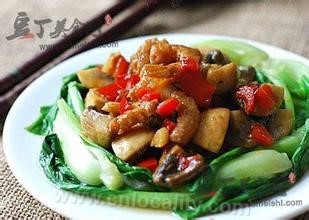 Braised straw mushroom with dried seaweed