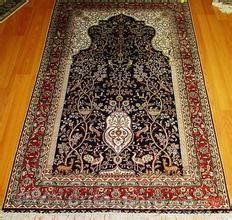 Handmade wool pile carpet