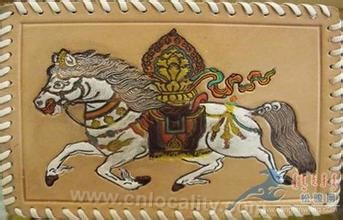 Mongolian leather painting