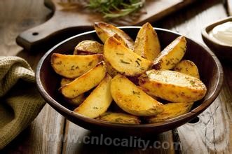 oily fried potatoes