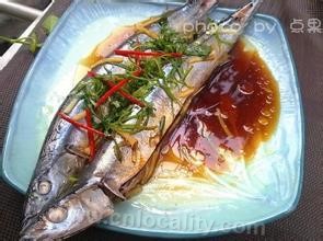 Steamed saury