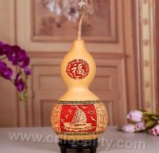 Jilin painted carved gourd