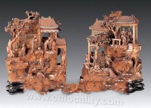 Jilin hand-painted woodcarving