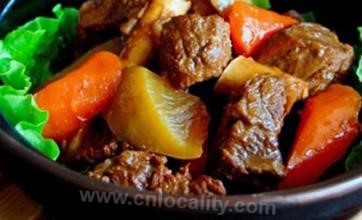 Stewed beef with tomatoes