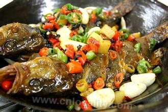 Stewed boiled fish