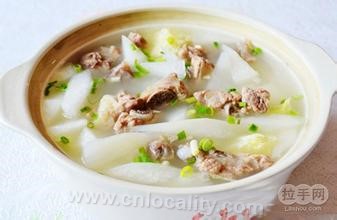 Yam ribs soup