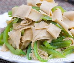 Fried dried tofu with pepper