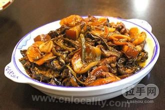 Braised pork stewed dried vegetables