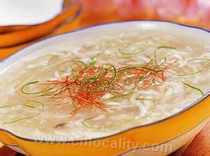 Ginger, orange and pepper fish soup