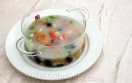 Clear soup to remove lung