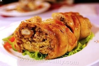 Chicken roll with butter