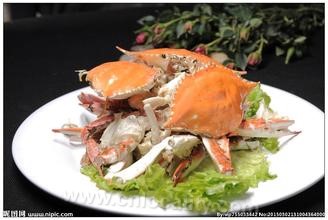 Steamed flying crab