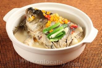 Snow vegetable and yellow croaker soup