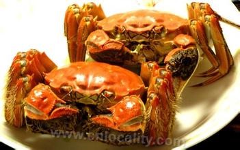 Steamed crab