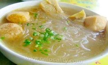 Bean curd noodle soup