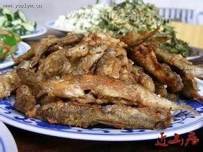 Fried river fish