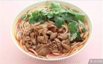 Pork intestines rice noodles