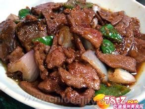 Pan-fried pork liver