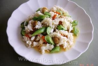 Fried squid flowers