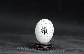 Weishanhu egg carving duck egg carving