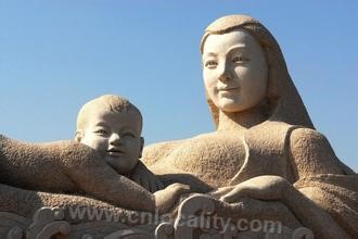 Yellow river mud sculpture