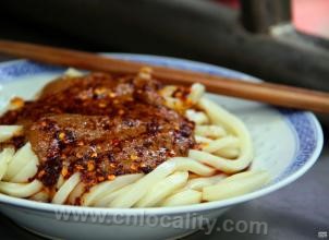 Braised skin with sesame sauce