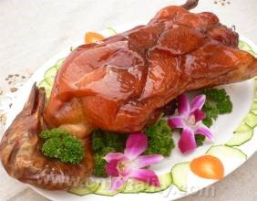 Roasted duck with game