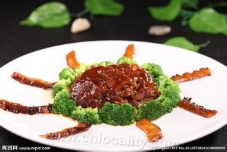 Braised pork joint with sea cucumber