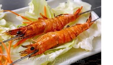 Roasted prawns